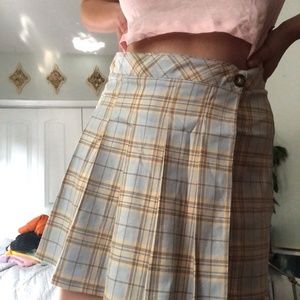 Urban Outfitters Pleated Plaid Skirt
